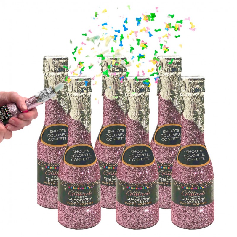 Glitterati Penis Party Champagne Confetti 6Pack The Hot Spot